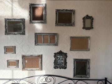 Zilverkleurige barok fotolijstjes 24 stuks beschikbaar voor biedingen