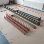 Stalen draagbalken H profiel + 2 staanders, Ophalen, Gebruikt, IJzer