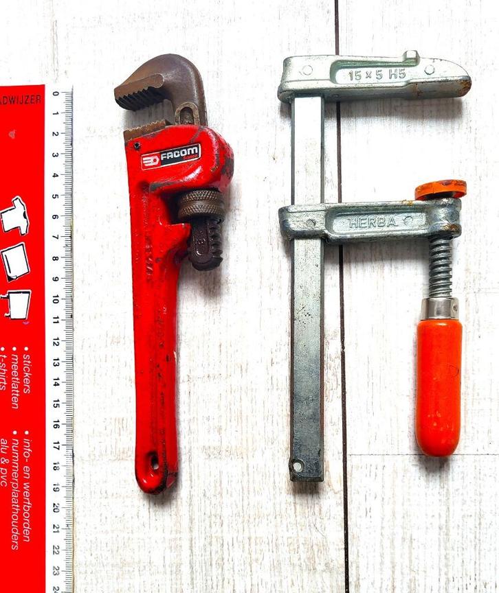 Buissleutel - Spanklem - Steeksleutelset-doppenset-, Doe-het-zelf en Verbouw, Gereedschap | Handgereedschap, Gebruikt, Ophalen of Verzenden