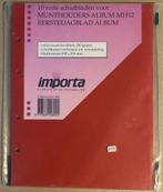 Importa 10 rode schutbladen voor diverse munten/postz albums, Postzegels en Munten, Munten en Bankbiljetten | Toebehoren, Ophalen of Verzenden