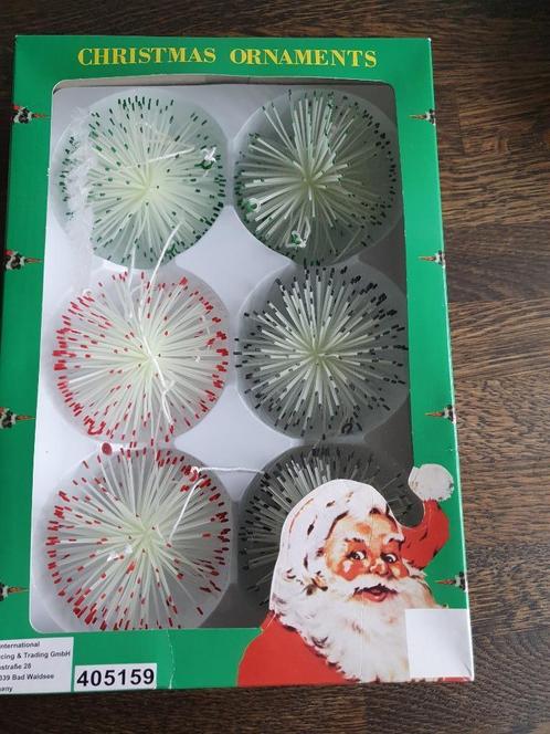 Doos vintage kerstballen Glow, Diversen, Kerst, Gebruikt, Ophalen of Verzenden