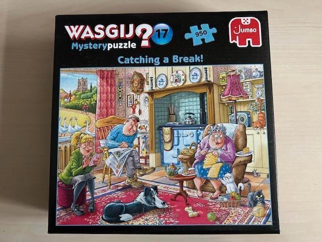 Wasgij Mystery puzzel 17 - 950 stukjes - Catching a break, Hobby en Vrije tijd, Denksport en Puzzels, Zo goed als nieuw, Legpuzzel