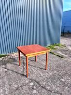 Vintage eettafel deens teak vierkant uitschuifbaar, Huis en Inrichting, Tafels | Eettafels, Ophalen, Gebruikt, C, 50 tot 100 cm