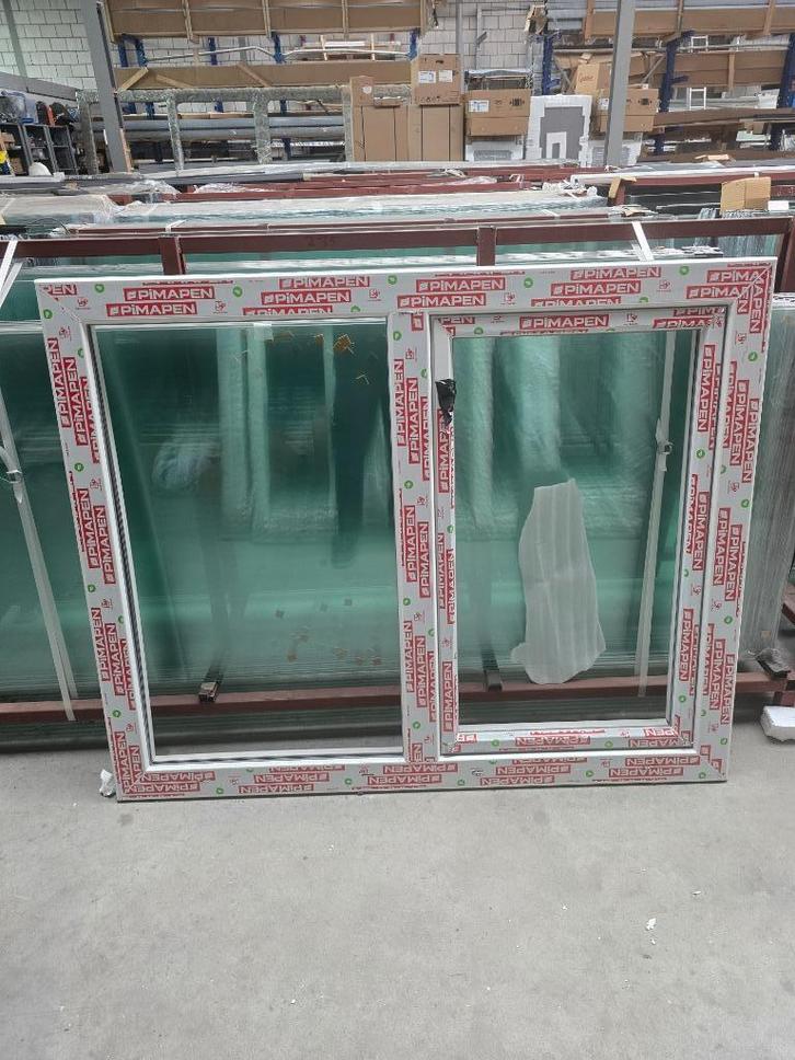 Kunststofkozijn (Pimapen), Doe-het-zelf en Verbouw, Kozijnen en Schuifpuien, Nieuw, Raamkozijn, Kunststof, 75 tot 150 cm, 150 tot 225 cm