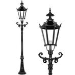 Klassieke lantaarn 'Barcelona' - buitenlamp met keramische f, Tuin en Terras, Buitenverlichting, Staande lamp, Ophalen of Verzenden