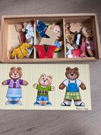 Melissa & Doug Beren Aankleed Puzzel, Ophalen, 2 tot 4 jaar, 10 tot 50 stukjes, Zo goed als nieuw