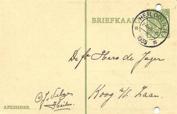 C.J. v. Velzen, Heiloo - 07.1935 - briefkaart - 1935 geschre beschikbaar voor biedingen