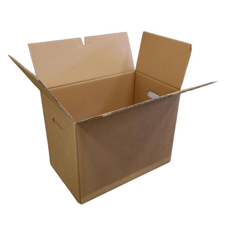 Verhuisdoos bruin dubbelgolf CB-golf 492 x 306 x 360, Doe-het-zelf en Verbouw, Kratten en Dozen, Gebruikt, Doos, 50 tot 75 cm