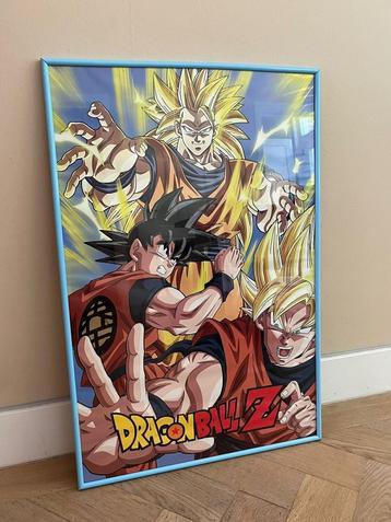 Poster Dragonball Z met blauwe lijst 91x61 beschikbaar voor biedingen