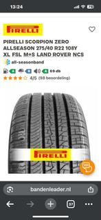 RR Sport 4x zgan Pirelli Scorpion Zero Allseason 275/40 R22, Auto-onderdelen, Ophalen, Gebruikt, 275 mm, Overige maten