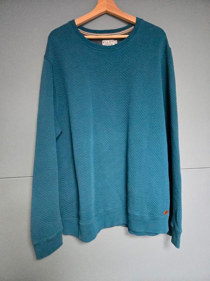 Pilot Trui Petrol - Maat 2XL, Kleding | Heren, Truien en Vesten, Zo goed als nieuw, Overige kleuren, Ophalen of Verzenden