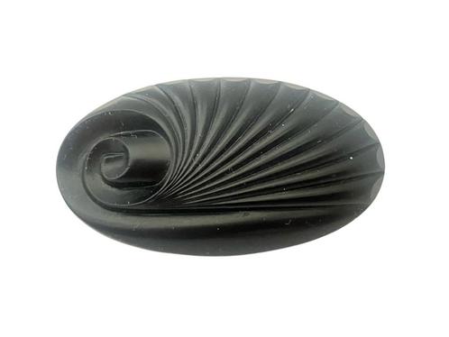 Antieke zwarte Art Deco broche., Sieraden, Tassen en Uiterlijk, Antieke sieraden, Broche, Overige materialen, Verzenden