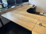 bureaublad licht eiken hoek 200 x 160 cm, Huis en Inrichting, Bureaus, Ophalen, Gebruikt, Bureau