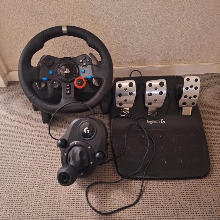 Logitech G29 Racestuur + Schakelpook, Spelcomputers en Games, Spelcomputers | Xbox | Accessoires, Zo goed als nieuw, Stuurtje of Sportattribuut