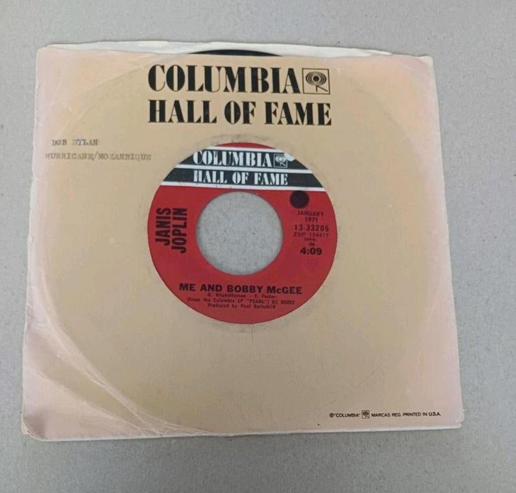 Janis Joplin  - Me And Bobby McGee/Get It While You Can, Cd's en Dvd's, Vinyl Singles, Gebruikt, 7 inch, Single, Ophalen of Verzenden
