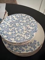 Servies met blauw bloemmotief, Ophalen of Verzenden, Zo goed als nieuw, Bord(en), Overige stijlen