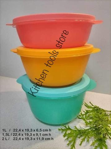 Tupperware CrystalWave magnetron bak xl Set op voorraad beschikbaar voor biedingen