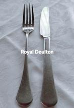Royal Doulton grote vork mes gladde ronde handvatten, Ophalen of Verzenden, Rvs of Chroom