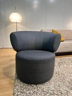 Rolf Benz 684 Draaifauteuil Jeansblauw – Nieuwstaat, 75 tot 100 cm, Ophalen of Verzenden, Zo goed als nieuw, Stof