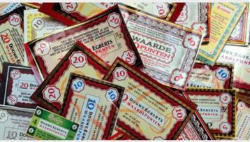 900 douwe egberts punten DE zegels bonnen   beschikbaar voor biedingen