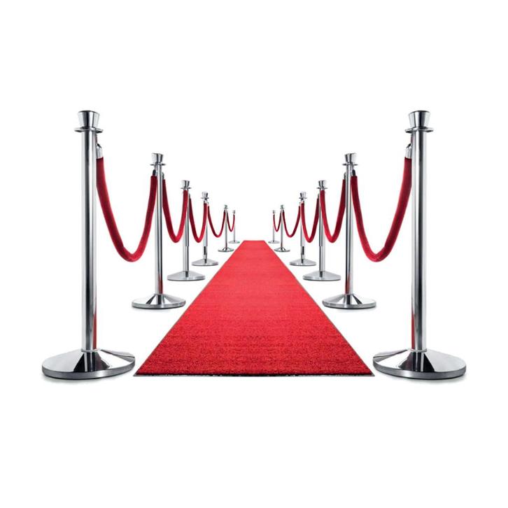 Rode Loper 10 meter | Incl. afzetpalen huren, Hobby en Vrije tijd, Feestartikelen | Verhuur, Nieuw, Overige, Ophalen of Verzenden