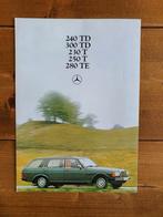 Brochure folder Mercedes 240TD 300TD 230T 250T 280TE, Boeken, Auto's | Folders en Tijdschriften, Gelezen, Ophalen of Verzenden