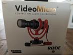 RØDE VideoMicro on camera microphone ALS NIEUW, Ophalen of Verzenden, Zo goed als nieuw, Audio