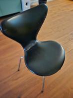 Fritz Hansen Vlinderstoel - Zwart Skai, Huis en Inrichting, Stoelen, Ophalen, Gebruikt, Zwart, Design