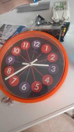 vintage klok 1970, Ophalen, Gebruikt, Analoog, Wandklok