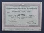 Guyana Goud Exploitatie Maatschappij (Frans Guyana) 1890, Verzenden, Voor 1920, Aandeel