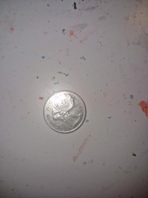 25 cent munt, Antiek en Kunst, Antiek | Tin, Ophalen