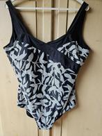 zwart/wit badpak, maat 48, Kleding | Dames, Badmode en Zwemkleding, Verzenden, Zo goed als nieuw, Zwart, Badpak