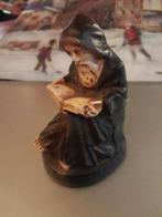 Houten beeldje: Lezende Monnik - Michel-Pascal stijl, Antiek en Kunst, Kunst | Beelden en Houtsnijwerken, Ophalen of Verzenden