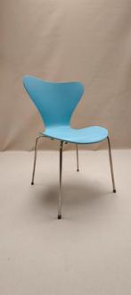 Blauwe design stoel - Arne Jacobsen, Ophalen, Blauw, Design, Zo goed als nieuw