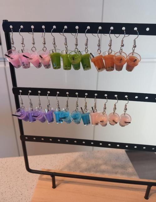 Bubble tea oorbellen "nieuw", Sieraden, Tassen en Uiterlijk, Kindersieraden, Nieuw, Oorbellen, Ophalen of Verzenden