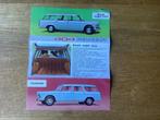 Peugeot 404 Leaflet- Break Super Luxe 1967, Ophalen of Verzenden, Gelezen, Peugeot