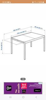 Eettafel van glas, Huis en Inrichting, Tafels | Eettafels, Ophalen, 50 tot 100 cm, Vijf personen of meer, Rechthoekig