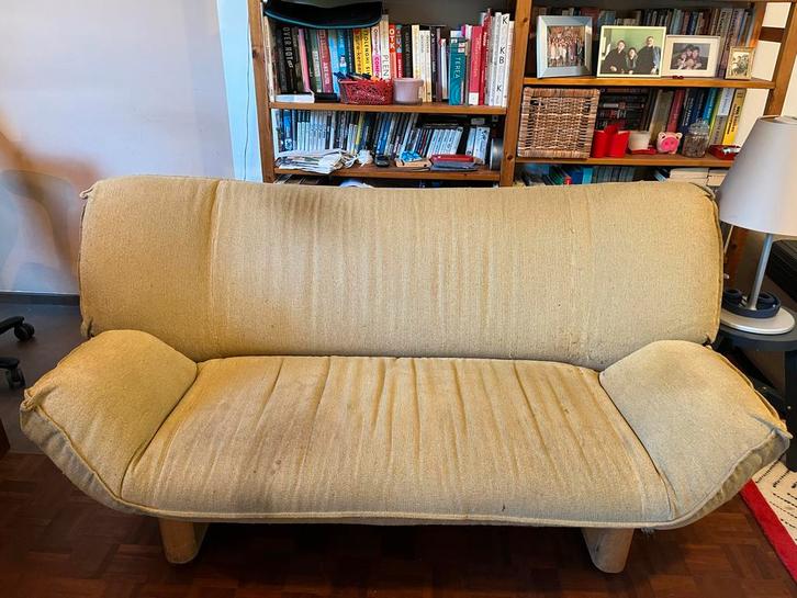 Vintage Leolux? bank, Huis en Inrichting, Banken | Sofa's en Chaises Longues, Gebruikt, Tweepersoons, 150 tot 200 cm, 75 tot 100 cm