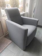 Fauteuil grijs blauw, Ophalen, Gebruikt, Minder dan 75 cm, Stof