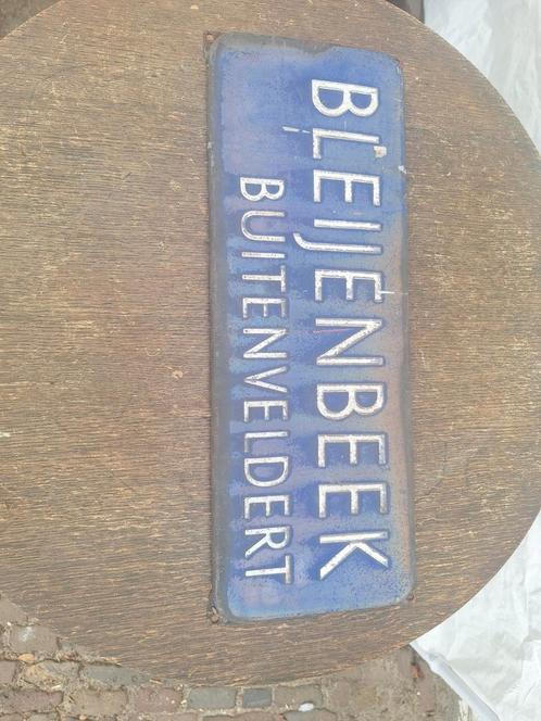 Emaille Straatnaambord Amsterdam - Bleijenbeek, Antiek en Kunst, Antiek | Emaille, Ophalen of Verzenden
