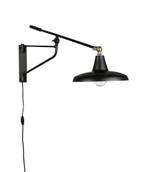 Wandlamp/muurlamp Dutchbone Hector zwart nieuw, Ophalen of Verzenden, Nieuw, Metaal