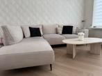Moderne L-hoekbank beige, Ophalen, Gebruikt