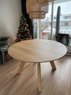 Massief eiken eettafel - 139cm breed, Huis en Inrichting, Tafels | Eettafels, Ophalen, 100 tot 150 cm, Zo goed als nieuw, Eikenhout
