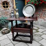 18e eeuwse Engelse eiken stoel tafel, Ophalen