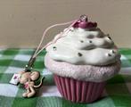 Lillebi cupcake ornament kerstbal hanger 5cm, Diversen, Kerst, Ophalen of Verzenden
