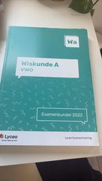 Lyceo Examenbundel 2022 - Wiskunde A VWO, VWO, Lyceo, Wiskunde A, Ophalen of Verzenden
