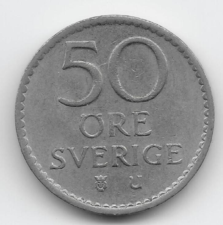 Zweden 50 öre 1968 KM# 837, Postzegels en Munten, Munten | Europa | Niet-Euromunten, Losse munt, Overige landen, Verzenden