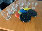 Nespresso lungo glazen koffie kopjes met schotel, Ophalen of Verzenden, Overige stijlen, Kop(pen) en/of Schotel(s), Glas