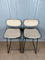 4 HKLiving Wire design barkrukken 67 cm afneembare kussens, Info@hkliving.nl, HKLiving, Met voetsteun, 60 tot 90 cm