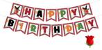 Bing happy birthday banner/slinger, Hobby en Vrije tijd, Feestartikelen, Verzenden, Nieuw, Versiering, Verjaardag